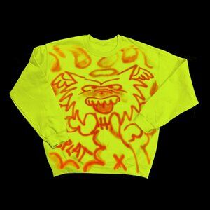 Women's Fluorescent Green Sweatshirt